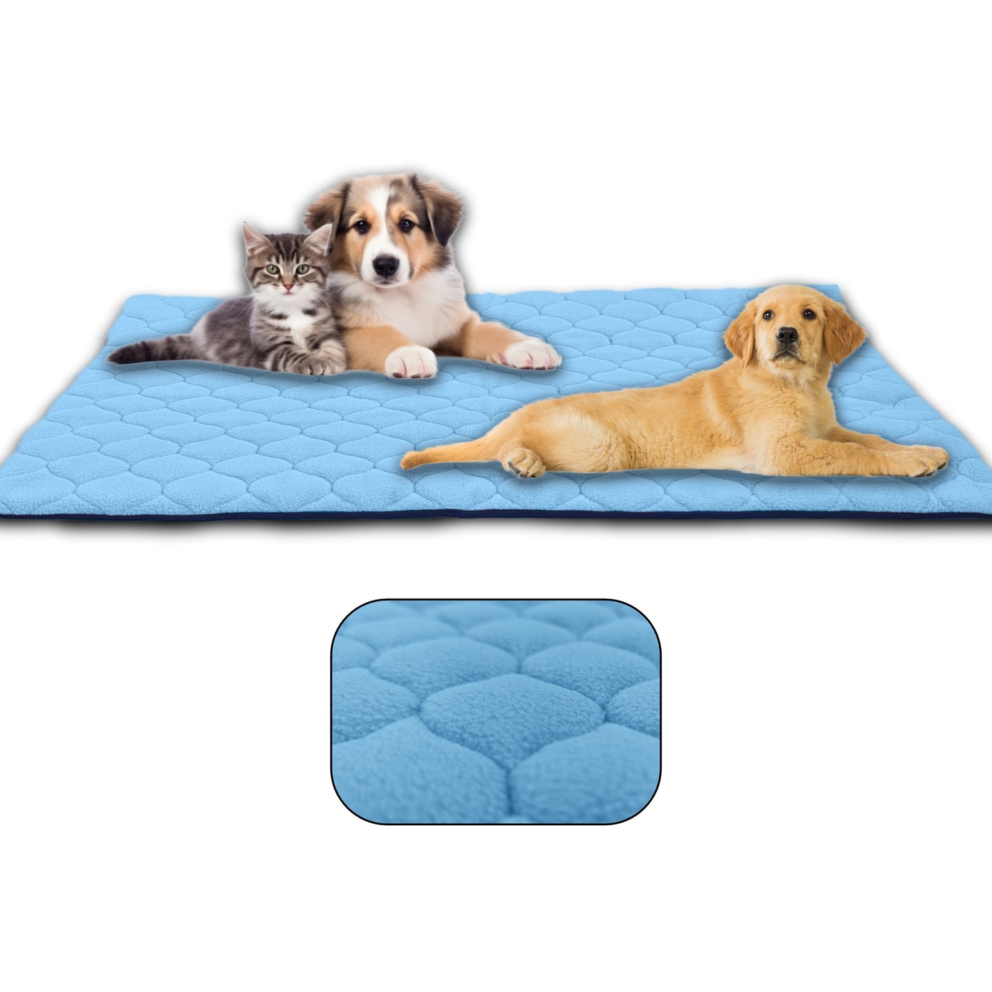 Waterproof and Comfortable Mat for Dogs and Cats - Protects Everything, No Liquid Passes Through - Available in 5 Colors and 5 Sizes