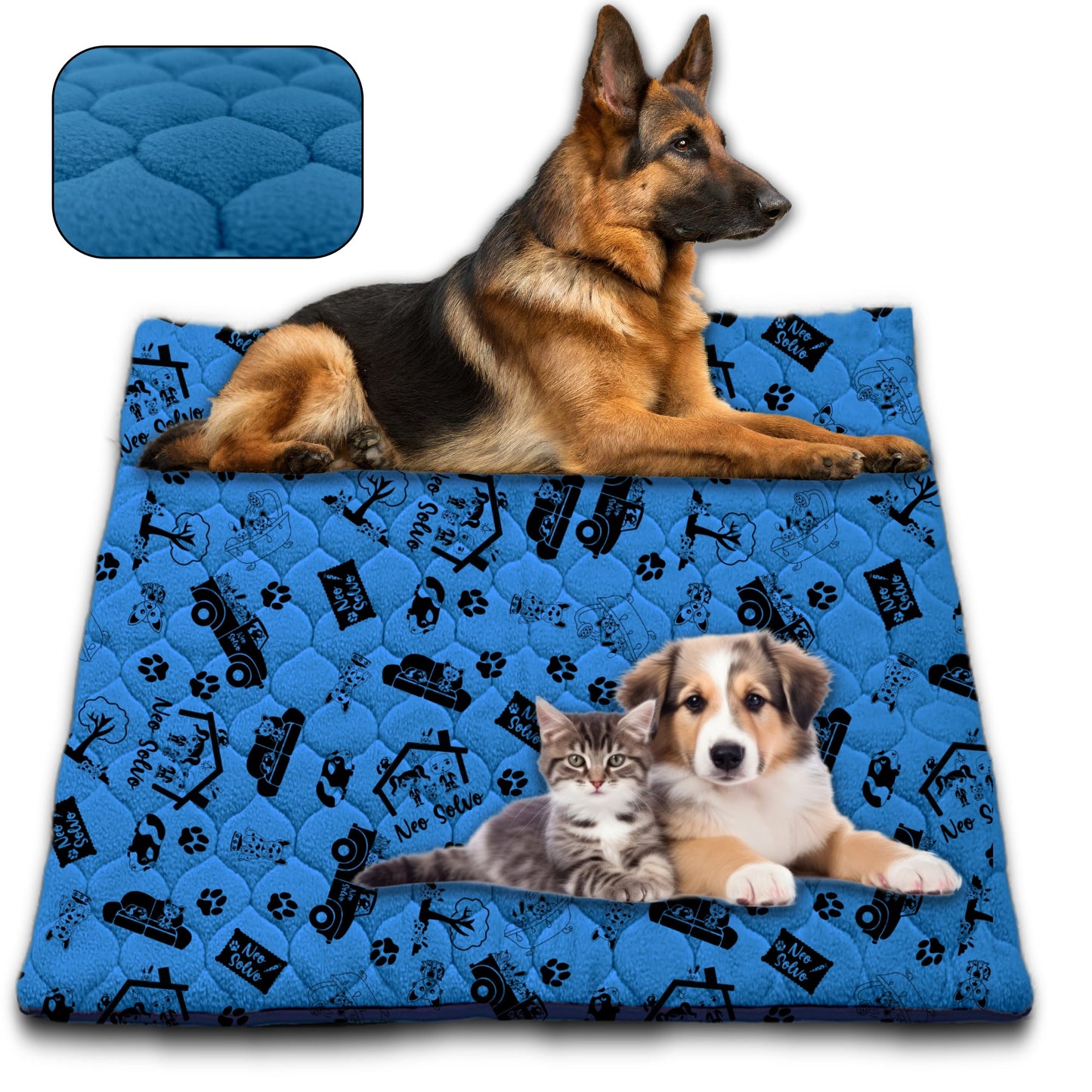 Waterproof and Comfortable Mat for Dogs and Cats - Protects Everything, No Liquid Passes Through - Available in 5 Colors and 5 Sizes