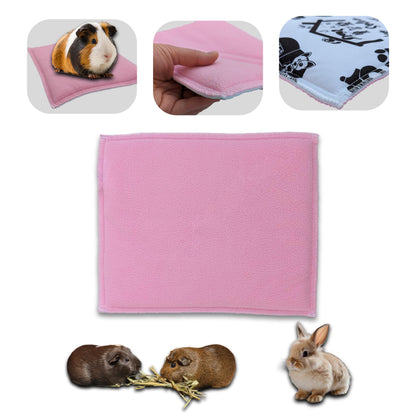 Fleece Guinea Pig and Rabbit Play Mat - All in One, it's a Blanket, a Giant Tunnel, a House, a Cushion and a Bed - Comfortable - Available in 3 Colors and 6 Sizes