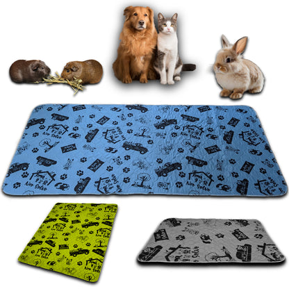 Tapis Antidérapant et Absorbant - Apprentissage de la Propreté - Fond de Cage - Sous les Gamelles  - Disponible en multiples couleurs et tailles