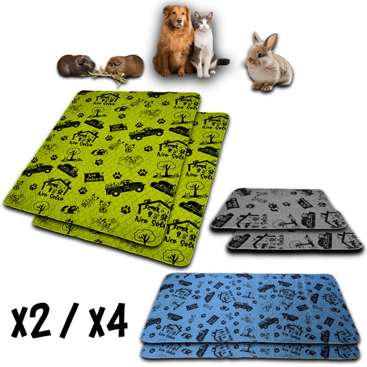 Promo Pack - Non-Slip and Absorbent Mat - Potty Training - Cage Bottom - Under Bowls - Available in Multiple Colors and Sizes