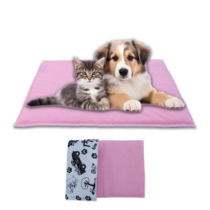 Coussin Réversible pour Chien et Chat - Face Polaire Douce et Absorbante et Face lisse et Fraiche en Polyester - Disponible en 3 couleurs et 4 tailles